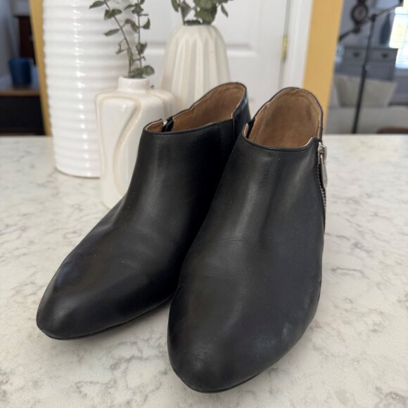 Women's Leather Booties - Picture 2 of 9